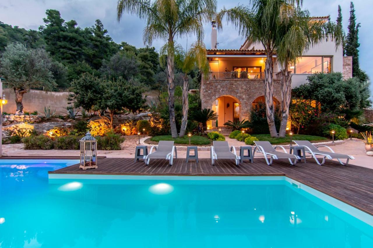 Villa Maira Luxurious With Private Swimming Pool Корфос Экстерьер фото